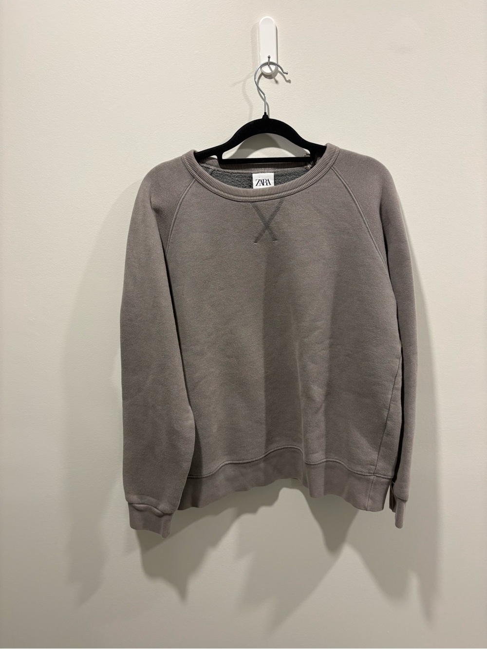 Zara Men Crewneck Sweatshirt - Light Gray